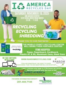 America Recycles Day Event hosted by Keep Mobile Beautiful